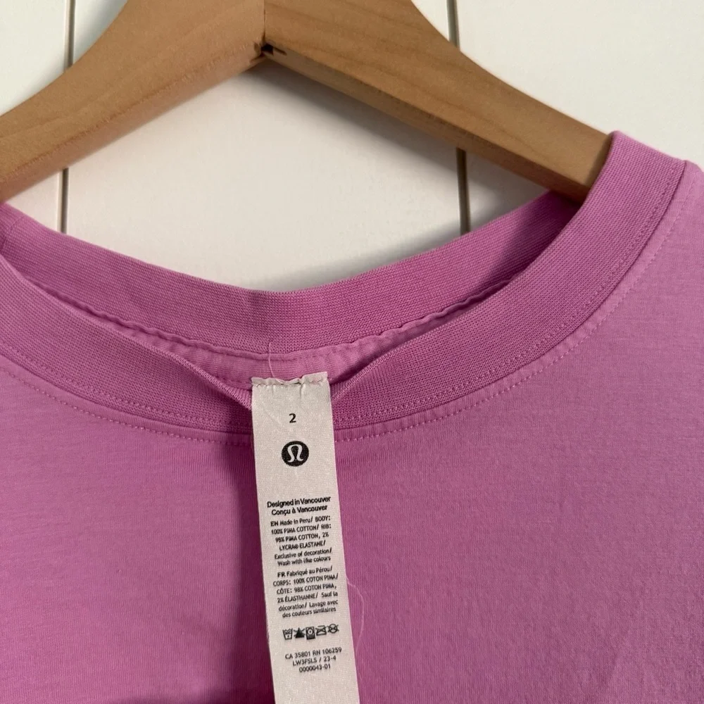 Lululemon All Yours Long Sleeve Tee Pink